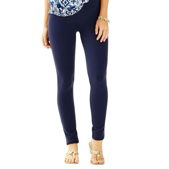Lilly Pulitzer MIA Navy Women's Leggings - Picture 1 of 11